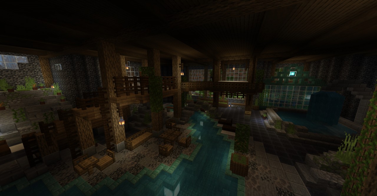 Spa (+village) showcase Minecraft Map