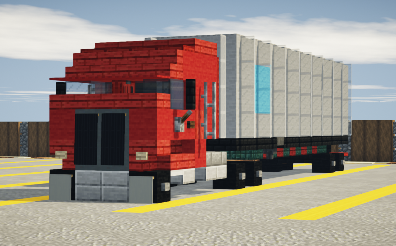 Cabover Truck w/ 40ft Container Minecraft Map