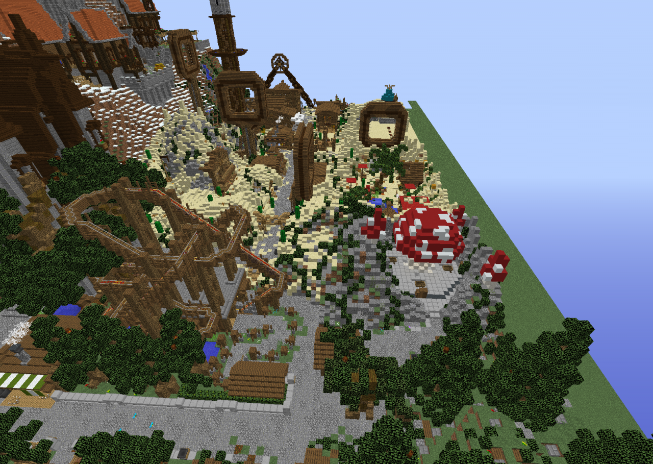 The Redstone Theme Park [MASSIVE AND FULLY FUNCTIONAL] OVER 1000 ...