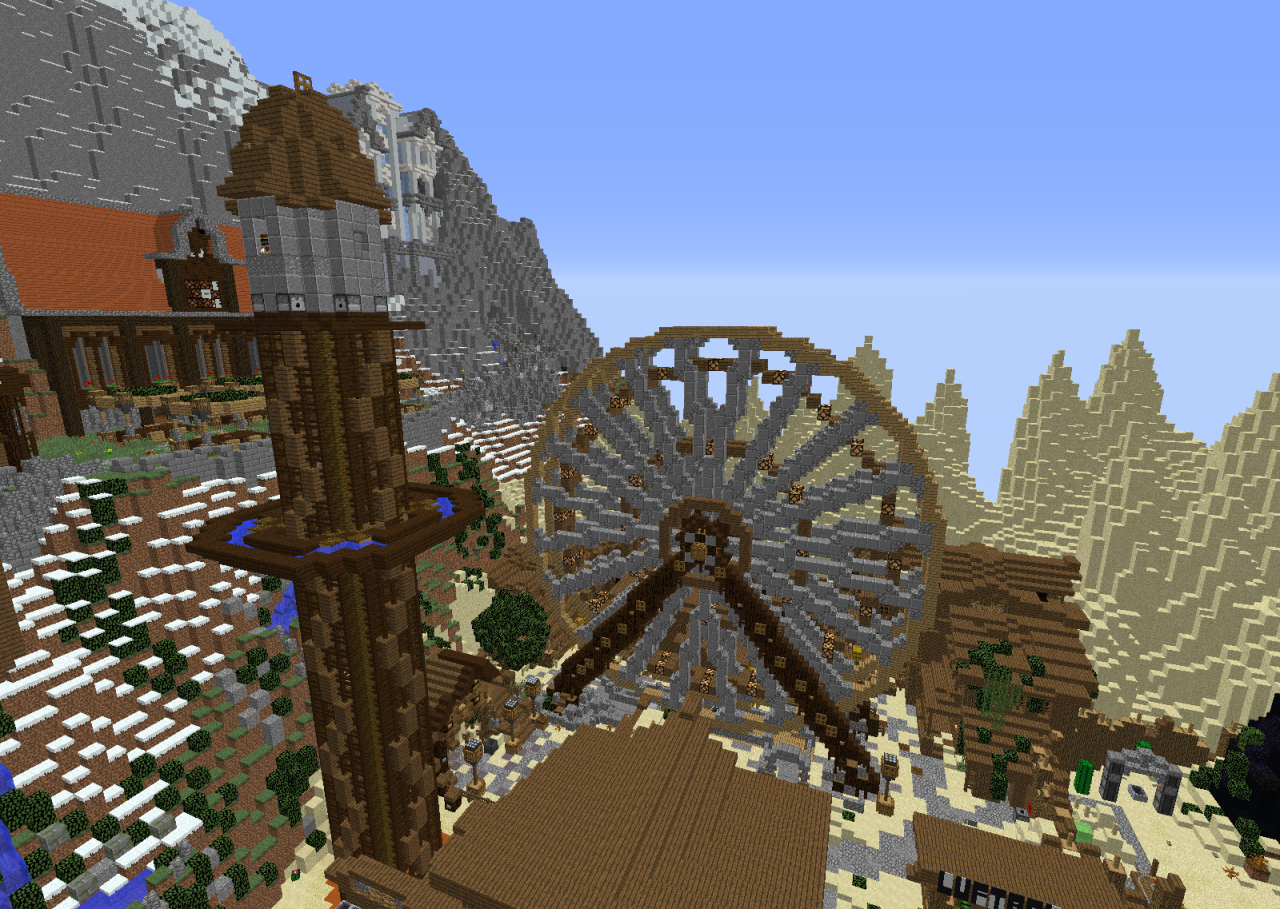 The Redstone Theme Park [MASSIVE AND FULLY FUNCTIONAL] OVER 1000 ...