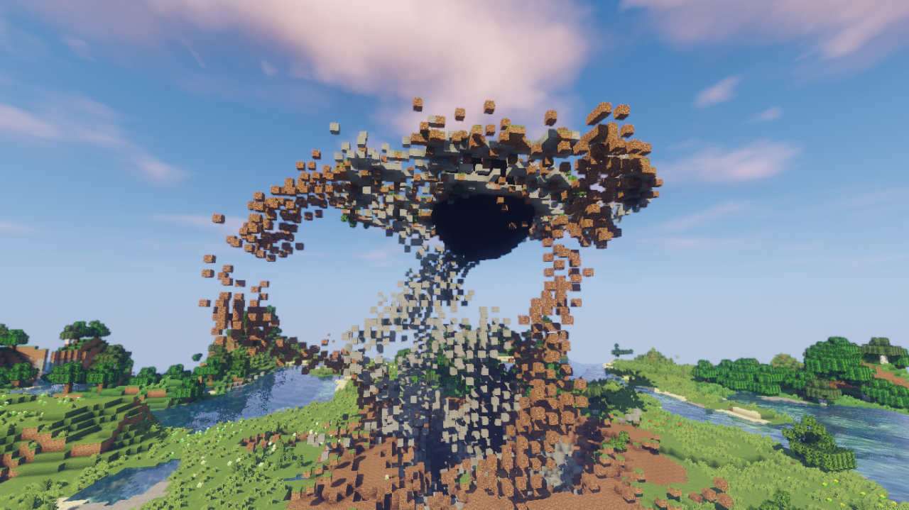 A Black Hole Minecraft Map