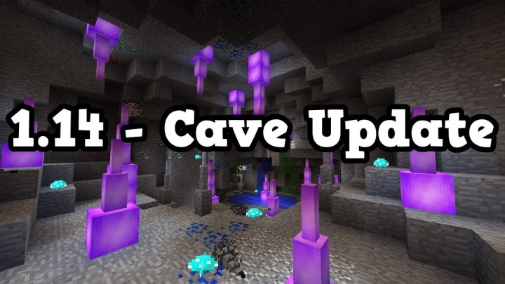 Minecraft Cave Update news word