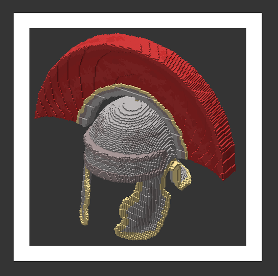 Custom 3D Roman Helm Minecraft Texture Pack