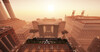 another cinematografhic view from above , aiw the area is totally developed fully of historicals builds and palace , in the left very big power plant , reinassance venetian style in the right